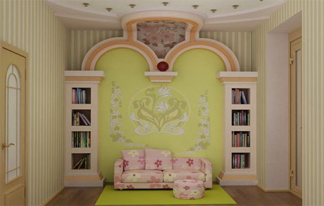 Варианты отделки стен